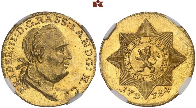 HESSEN-KASSEL, LANDGRAFSCHAFT, SEIT 1803 KURFÜRSTENTUM Friedrich II., 1760-1785.
