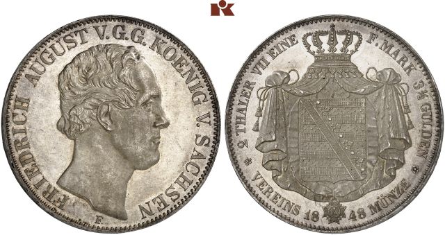 SACHSEN, KÖNIGREICH Friedrich August II., 1836-1854.