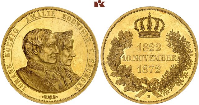 SACHSEN, KÖNIGREICH Johann, 1854-1873.