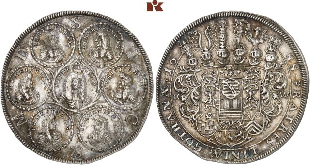 SACHSEN-GOTHA, HERZOGTUM, AB 1672 SACHSEN-GOTHA-ALTENBURG Friedrich I. allein, 1675-1680-1691.