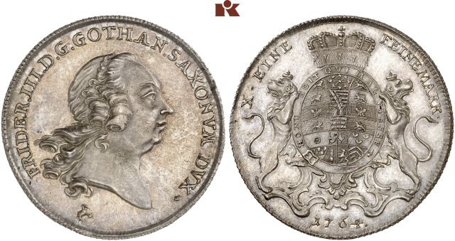 SACHSEN-GOTHA, HERZOGTUM, AB 1672 SACHSEN-GOTHA-ALTENBURG Friedrich III., 1732-1772.