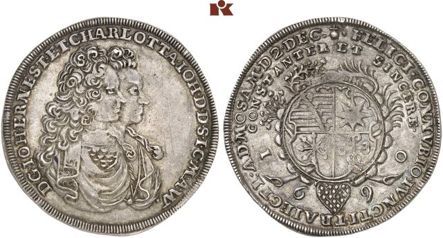 SACHSEN-SAALFELD, HERZOGTUM, AB 1735 SACHSEN-COBURG-SAALFELD Johann Ernst VIII., 1680-1729.