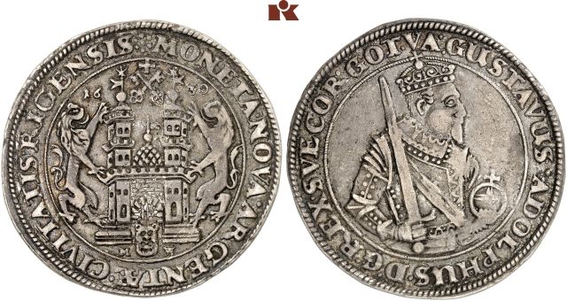 RIGA, STADT Unter Schweden. Gustav II. Adolf, 1621-1632.