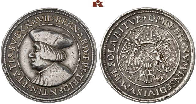 TRIENT Bernardo II. di Clesio, 1514-1539.