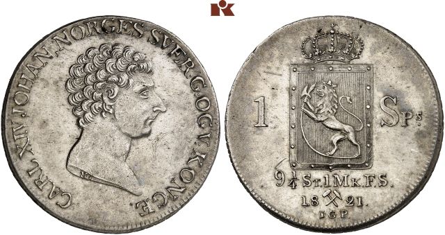 KÖNIGREICH Karl XIV. Johan, 1818-1844.